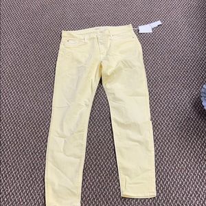 Women’s size 31 Pale Yellow Hudson jeans.